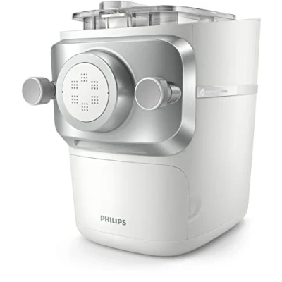Imagen de Philips Máquina Para Hacer Pasta 7000 Series Tecnología ProExtrude, Totalmente Automática, De Mezcla Perfecta, 6 Discos Dar Forma, Blanco (HR2660/00)