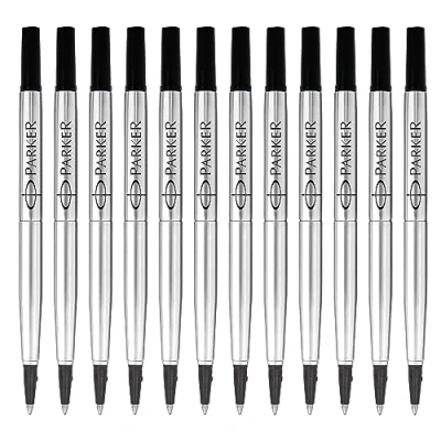 Imagen de Parker 1950278 Recambio roller, color negro, 12 unidades