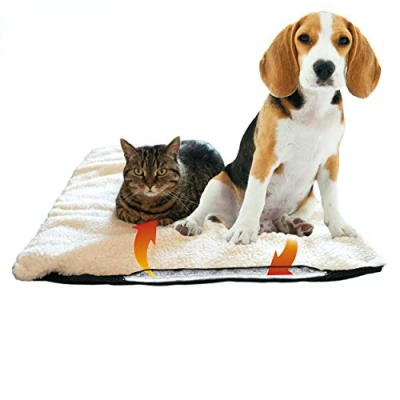Imagen de riijk Manta Autocalentable para Perros y Gatos sin Crujidos Lavable Cama Perro Térmica
