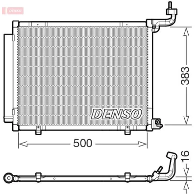 Imagen de Condensador, aire acondicionado DENSO DCN10058