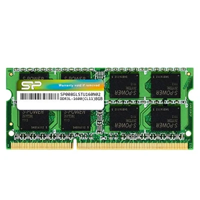 Imagen de Silicon Power Módulo de Memoria para portátil DDR3 8 GB, 1600 MHz (PC3 12800) CL11 204 Pines y 1,35 V SODIMM, bajo Voltaje Ahorro energía