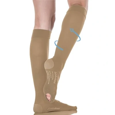Imagen de BeOnTop Calcetines Antitrombo Mujer Hombre Medical 19 mmHg Unisex compresión Graduada de Línea by Gambetti, Medium