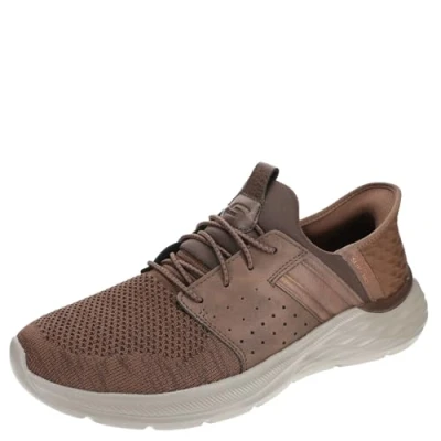 Imagen de Skechers Garner Newick, Sin Cordones Hombre, Tela sintética marrón Oscuro, 45.5 EU