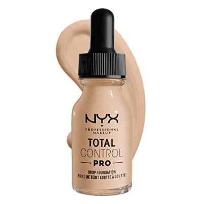 Imagen de NYX Professional Makeup Base de maquillaje líquida Total Control Pro Drop, Dosificación precisa, Cobertura modulable y personalizable, Fórmula vegana, Acabado natural, 13 ml, Tono: 2 Alabaster