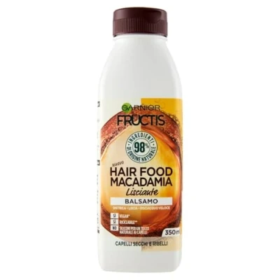 Imagen de Garnier Balsamo Lisciante Fructis Hair Food, per Capelli da Lisciare, 350 ml