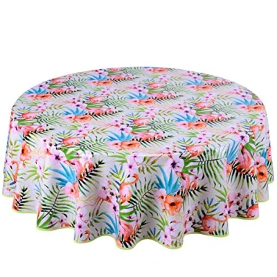 Imagen de Home Direct Mantel de Hule, Redondo 160 cm Tropical