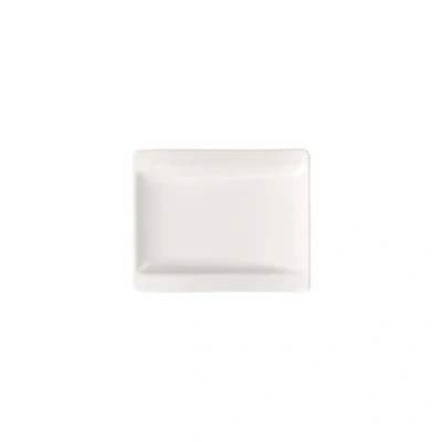 Imagen de Villeroy &amp; Boch 1025252660 NewWave Plato de pan Onduladas Formas, Porcelana, Blanco, 18 x 15 cm