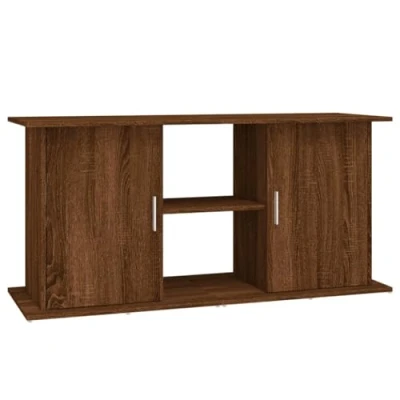 Imagen de vidaXL Soporte de Acuario Madera ingeniería marrón Roble 121x41x58 cm