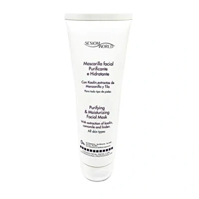 Imagen de Sesiomworld Mascarilla Facial Purificante E Hidratante con Kaolín sin Parabenos, Ni Siliconas 200 ml 1 Unidad 240 g