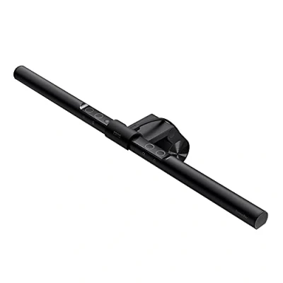 Imagen de BenQ ScreenBar Barra de luz LED para monitor con atenuación automática, ajuste tono continuo y control táctil, lámpara oficina en casa que ahorra espacio, cuidado los ojos, sin reflejos