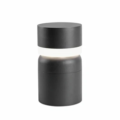 Imagen de Faro Barcelona 75521 KAMAL Baliza (bombilla incluida) LED, 6W, cuerpo de aluminio inyectado y difusor pc opal, color gris