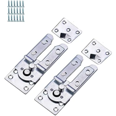 Imagen de Tiberham conectores para secciones de sofás, unir muebles, metal muy resistente con cierre cocodrilo, soportes conexión. 2 unidades