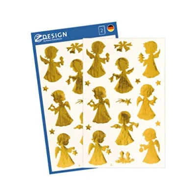 Imagen de AVERY Zweckform ZDesign Weihnachts Sticker &quot;Goldengel&quot;