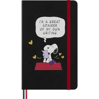 Imagen de Moleskine Peanuts Cuaderno a Rayas, de Notas Diseño Snoopy con Tapa Dura, Marcador y Pegatinas Temáticas, Formato Grande 13 x 21 cm