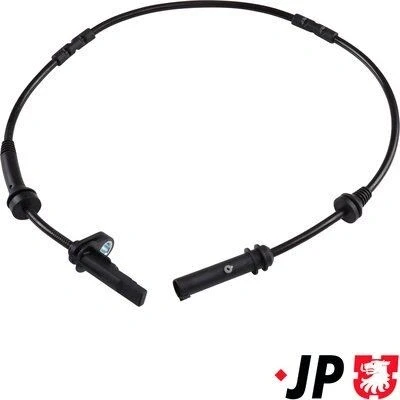 Imagen de JP GROUP 1497105800 Sensor de ABS Eje trasero izquierda, trasero, derecha activo 600 negro BMW: X3