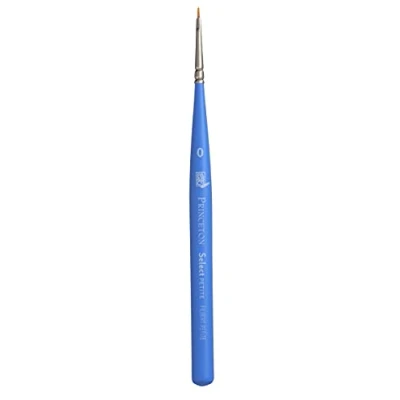 Imagen de Princeton Artist Brush Select Sintético Mango Corto Lengua Gato Mini Nº 0, Filbert Petite, Petite 0