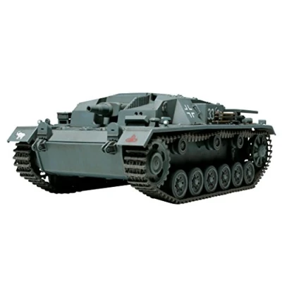 Imagen de Tamiya Sturmgeschütz Protección contra tormen 32507 1:48 Cañón de Asalto alemán III Ausf.B Réplica Fiel al Original, plástico, Hobby, Kit modelismo, Montaje, sin Pintar, Color unvarnished, pequeño
