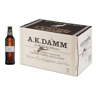 Imagen de Cerveza Alsaciana A.K. Damm Caja de 24 Botellas 33cl