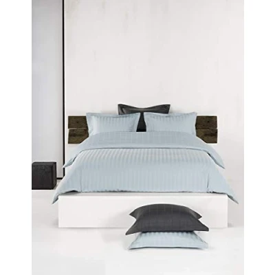 Imagen de de Witte Lietaer Zygo Juego Ropa Cama, algodón Peinado, Azul Celeste, 240 x 220 cm
