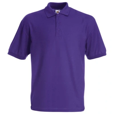 Imagen de Fruit of The Loom Raglan Sleeve Polo, Violeta, Large para Hombre