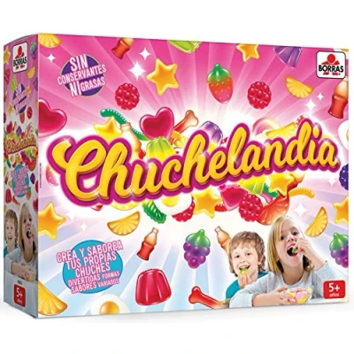 Imagen de Borras Chuchelandia Juego para niños a Partir de 5 años con más Contenido y Atractivas propuestas Juego. Incluye Set Trabajo Todos los Elementos necesarios chuches (18853)