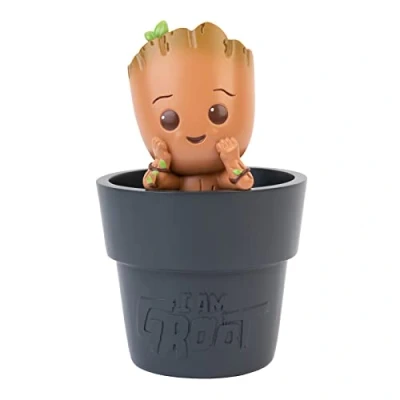 Imagen de IRIS OHYAMA Grupo Erik Lapicero Marvel Groot Portalápices escritorio 3D ideal accesorio papelería Producto con licencia oficial