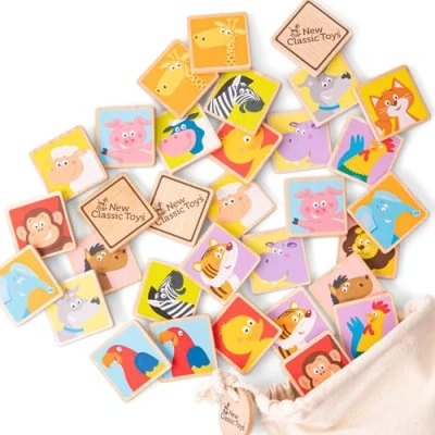 Imagen de New Classic Toys Juego de Memoria Juguetes clásicos: Animales Granja 10830