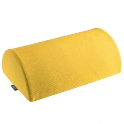 Imagen de Leitz Reposapies de Oficina Ajustable para Piernas y Rodillas, Alivia el Dolor Hombros Espalda, Fabricado con Espuma Funda Tela, Gama Ergo Cosy, Amarillo Cálido, 53710019