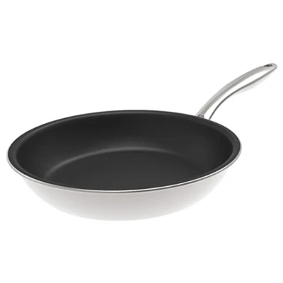 Imagen de KUHN RIKON Swiss Multiply Bratpfanne / Pfanne beschichtet mit Antihaftbeschichtung aus Edelstahl und Aluminium, 28 cm, für alle Herdarten inkl. Induktion, backofenfest bis 250 Grad