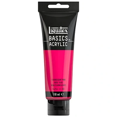 Imagen de Liquitex Basic Acrylic Tubo de Pintura Acrílica, 118 ML, Rosa (Rosa Fluorescente Nuevo)