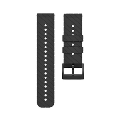 Imagen de Huabao Correa Compatible con Suunto 7/Suunto D5/Suunto 9,Ajustable Silicona Deportiva Band Repuesto Pulsera para 9 (Negro)
