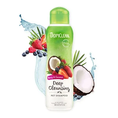 Imagen de Tropiclean 0645095202498 Champu Berry and Coconut 355 ml