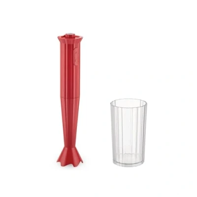 Imagen de Alessi Hand Blender Plissé 2 settings Red Michele de Lucchi MDL10R