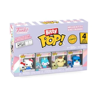 Imagen de Funko Bitty Pop! Sanrio Hello Kitty 4PKY una Minifigura Misteriosa Sorpresa 0.9 Inch (2.2 Cm) Coleccionable Repisa Apilable Incluida Idea de Regalo Relleno para Bolsa Regalos
