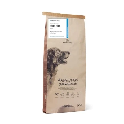 Imagen de MAGNUSSONS Grain Free (1 x 14 kg) Comida Seca para Perros Adultos de Todas Las Razas Pienso Completo Alto Porcentaje Carne Fresca, horneado al Horno