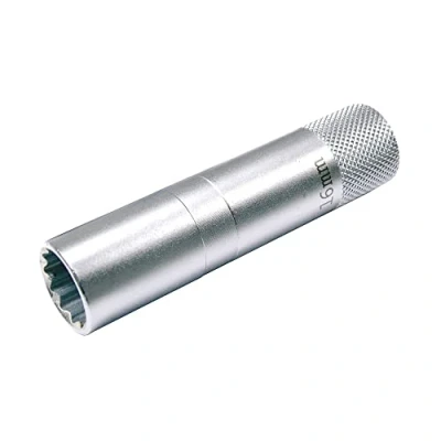 Imagen de BGS 2448 Vaso para bujías con goma, 12 caras, largo entrada 10 mm (3/8&quot;) 16