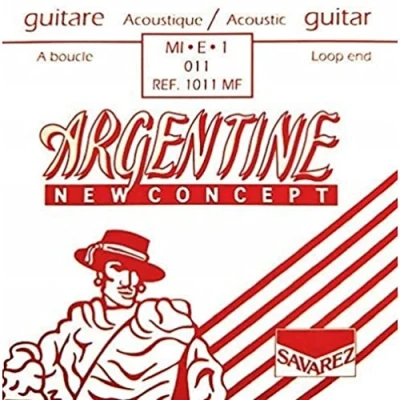 Imagen de Savarez Cuerdas Para Guitarra Acustica Argentine Mi1 1011Mf Con Lazo
