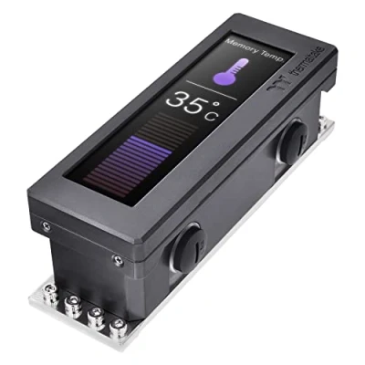 Imagen de Thermaltake Pacific A2 Ultra Memory Water Block Arbeitsspeicher Kühler 3.9&quot; LCD Display PC Watercooling