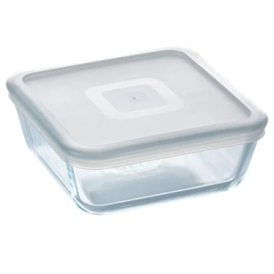 Imagen de RECIPIENTE CUAD C/T 20x20x7 cm 2L C&amp;F PX