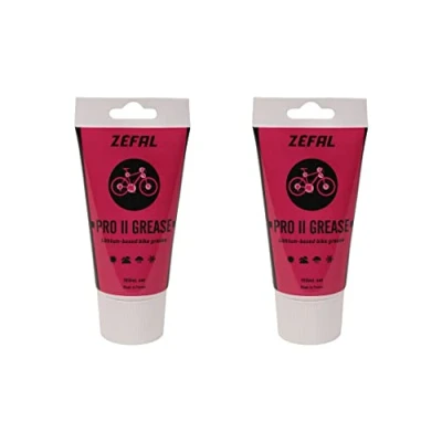Imagen de ZEFAL Pack Pro II Grease Dos tubos de 150 ml grasa bicicleta para ideal rendimiento Rodamiento, Pedalier, y Tija sillín 2 x tubo