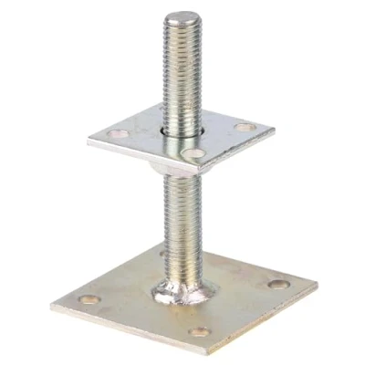 Imagen de GAH ALBERTS 218102 i POST SOPORTE de AJUSTABILIDAD AJUSTABLE, 30 mm a 150 mm, Amarillo galvanizado, tornillo 70 x