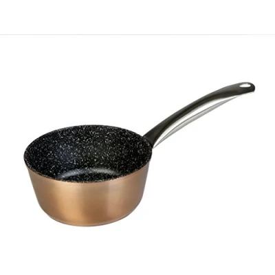 Imagen de WECOOK! Professional Cazo Inducción 14 cm, Antiadherente Ecológico sin PFOA, Aluminio Forjado, Color Cobre, 2,8 mm Espesor, Asas de Acero Inoxidable, Vitrocerámica, Gas, Horno, Lavavajillas