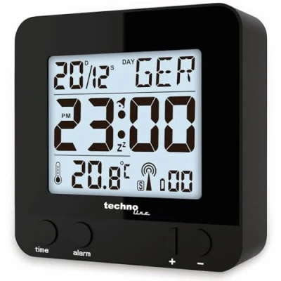 Imagen de Technoline 235 Funkwecker Schwarz WT Radio Despertador con Sensor táctil, Negro, 8 x 2.5 cm