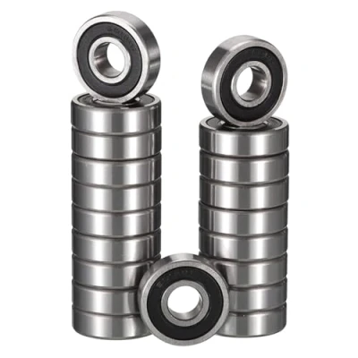 Imagen de TUZUK 20 Piezas Rodamientos de Bolas Estancos 609 2RS, 9x24x7 mm, Prelubricados, Acero al Cromo, Doble Sello Caucho, Estriados 609RS