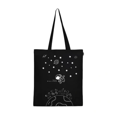 Imagen de Eco Right Bolsa de lona estética para mujer, bonita, moderna y reutilizable, algodón la escuela, compras, gimnasio, biblioteca playa, perfecta comestibles, regalos profesores,