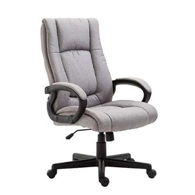 Imagen de Silla De Oficina XL Sparta en Tela I Ejecutiva Giratoria Escritorio Altura Regulable Ordenador con Ruedas Color:, Color:Gris