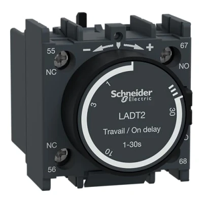 Imagen de Schneider Electric LADT2 TeSys D, Bloque de contactos temporizados, 1 NO + NC conexión por tornillo