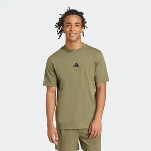 Imagen de adidas Hombre Essentials Small Logo Single Jersey tee, Olive strata/Black, XL