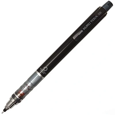 Imagen de Uni Kuru toga Mechanical Pencil 0.5mm Black
