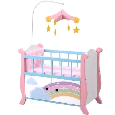 Imagen de WOOMAX Cuna de Madera para bebés y muñecas, Accesorios Cama Juguete (85401)
